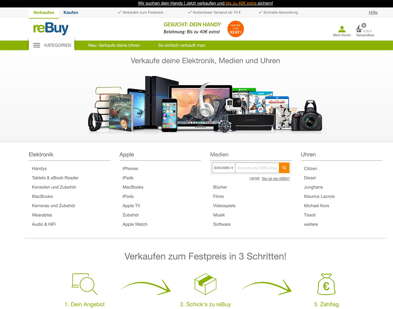 Der rebuy Elektroschrott-Rechner